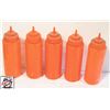 Image 1 : 5 NEW BROWNE 32 OZ RED WIDE MOUTH DISPENSERS