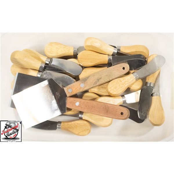 25 ASSORTED CHEESE KNIVES