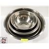 Image 1 : 6 LARGE ASSORTED S/S MIXING BOWLS