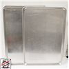 Image 1 : 5 FULL SIZE ALUMINUM BUN PANS W/ 1 PERFORATED BUN