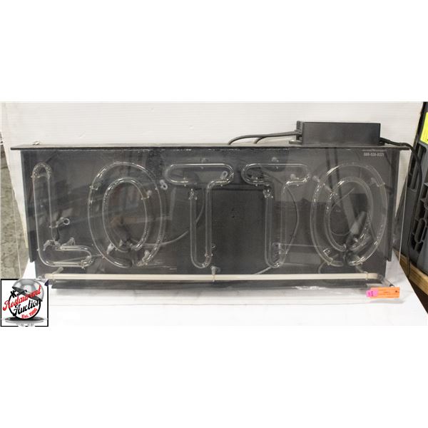 BAILIFF SEIZURE: NEON " LOTTO" SIGN