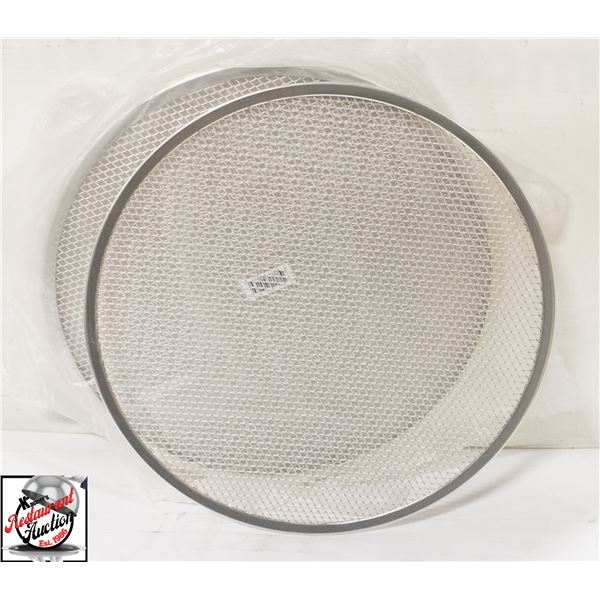 6 NEW 16" ALUMINUM PIZZA SCREENS