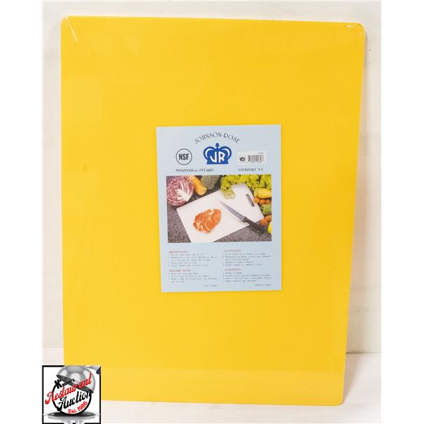 NEW JOHNSON ROSE 24" X 18" X 1/4" YELLOW CUTTING