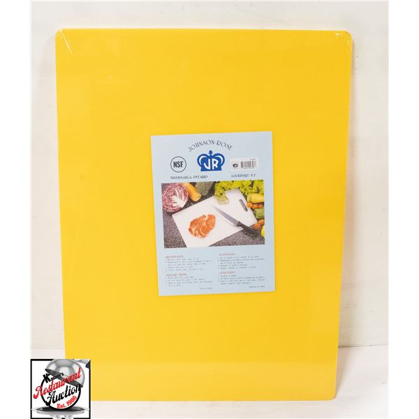 NEW JOHNSON ROSE 24" X 18" X 1/4" YELLOW CUTTING