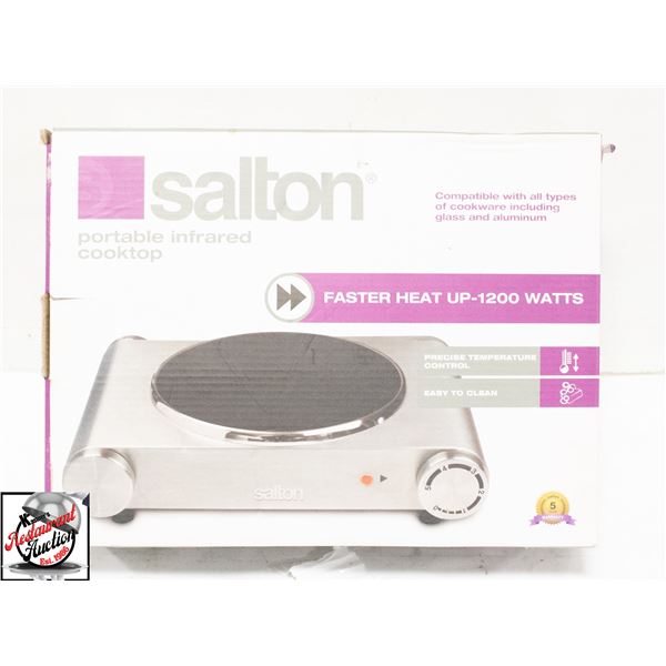 SALTON PORTABLE INFARED COOK TOP
