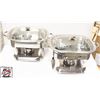 Image 1 : 2 GLASS TOP CHAFING DISHES