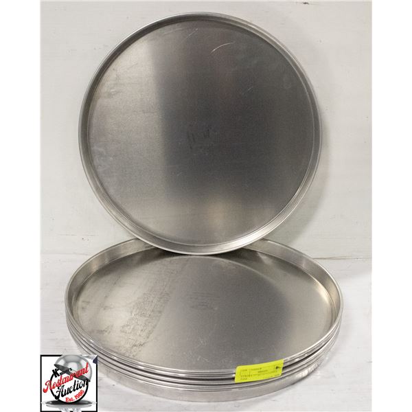 6 CROWN 17" ALUMINUM PIZZA PANS