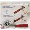 Image 1 : 2 POLAR WARE 1.75 OZ RED ICE CREAM DISHER