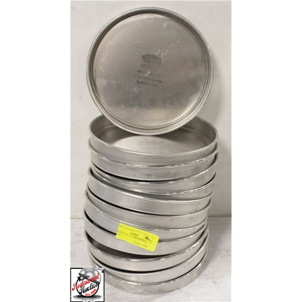 12 CROWN 8" ALUMINUM PIZZA PANS