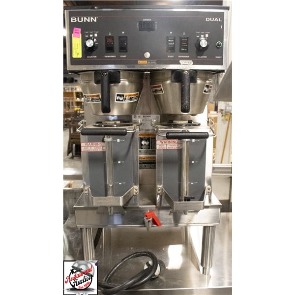 BUNN DUAL SATELLITE COFFEE MAKER W/ CONTAINERS