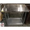 Image 1 : STAINLESS STEEL WORK TABLE W/ UNDER SHELF