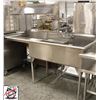 Image 2 : TWO WELL STAINLESS STEEL SINK
