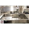 Image 3 : TWO WELL STAINLESS STEEL SINK