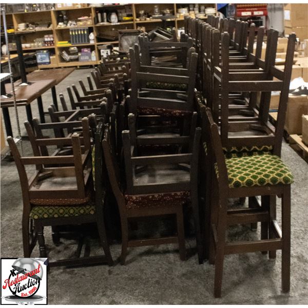 APPROX. 80 ASSORTED UPHOLSTERED CHAIRS