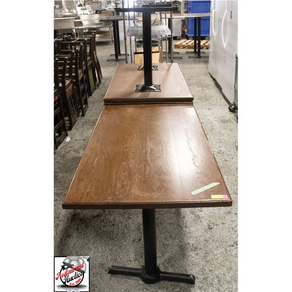 3 54" X 30" X 30" DINING TABLES