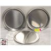 Image 1 : 3 10.5" ALUMINUM PIZZA PANS