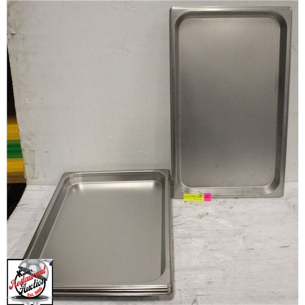 5 SAGETRA FULL-SIZE STAINLESS STEEL ANTI-JAM PANS