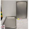 Image 1 : 5 SAGETRA FULL-SIZE STAINLESS STEEL ANTI-JAM PANS