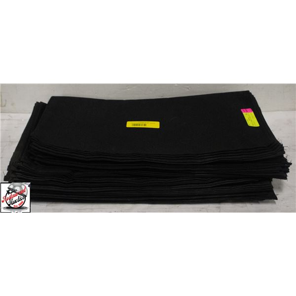 7 TEXTILE PRODUCTS BLACK 21" X 21" NAPKIN