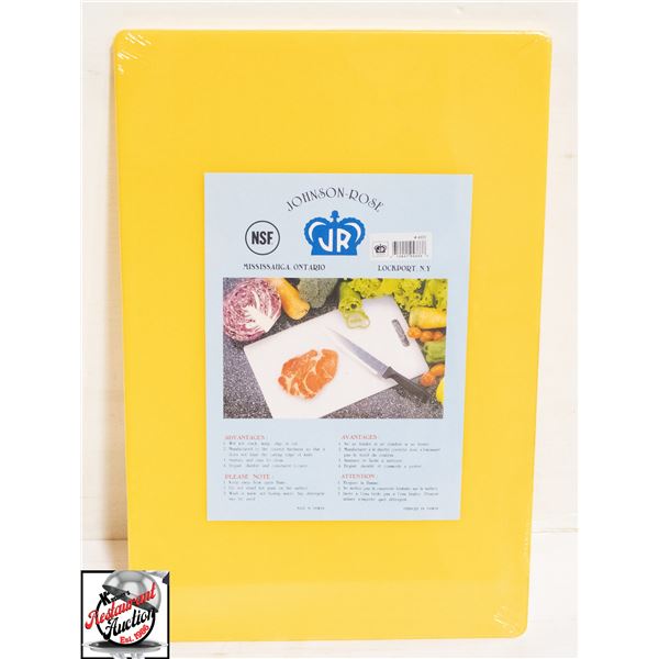 NEW JOHNSON ROSE YELLOW 12" X 18" X 1/2" CUTTING