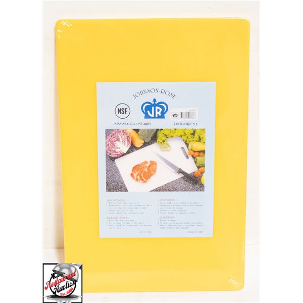 NEW JOHNSON ROSE YELLOW 12" X 18" X 1/2" CUTTING