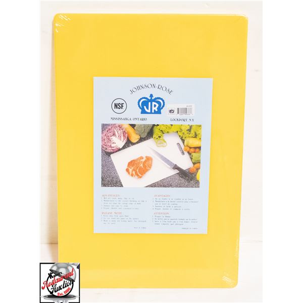 NEW JOHNSON ROSE YELLOW 12" X 18" X 1/2" CUTTING