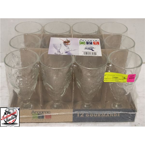 12 ARCOROC GOURMANDE ICE CREAM SUNDAE GLASS