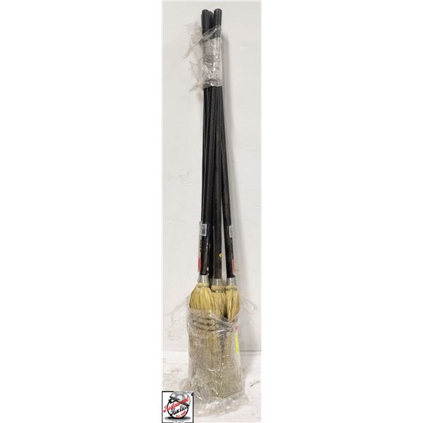 6 RUBBERMAID LOBBY BROOMS