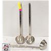 Image 1 : 3 JOHNSON ROSE 6 OZ STAINLESS STEEL LADLES