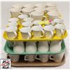 Image 1 : 3 TRAYS W/ DUDSON COFFEE CUPS, CREAMERS & SUGARS