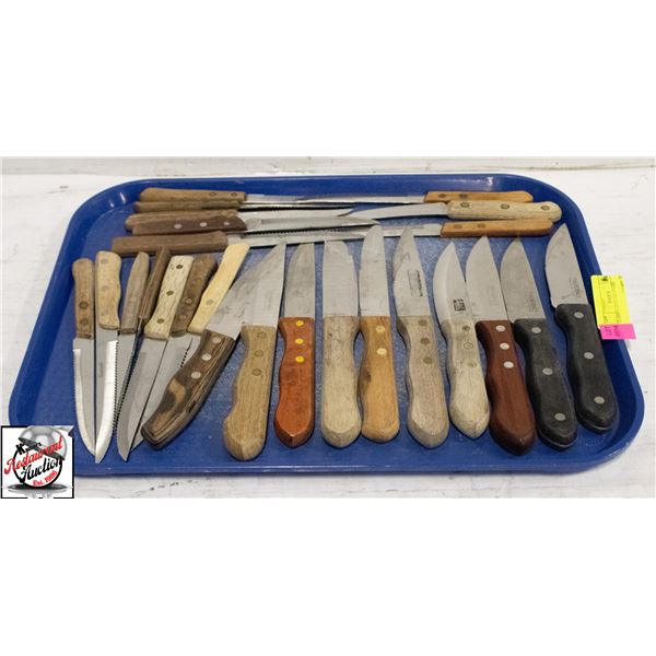 25 ASSORTED STEAK KNIVES
