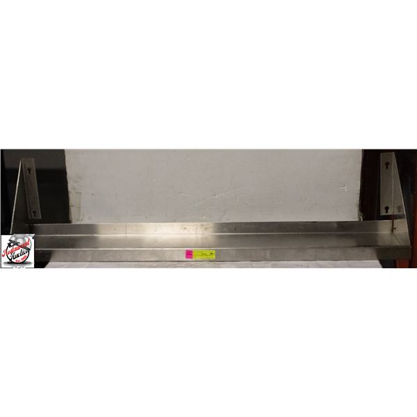 44" X 8" STAINLESS STEEL WALL SHELF