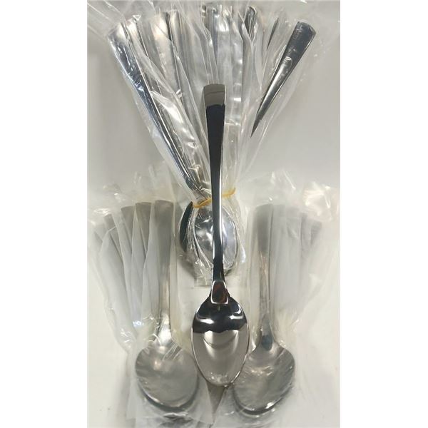 24 NEW S/S LONG STIRRING / MIXING SPOONS - 8"