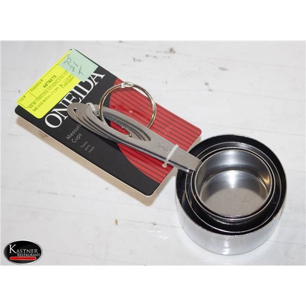 NEW ONEIDA STAINLESS STEEL MEASURE/MEASURING CUPS