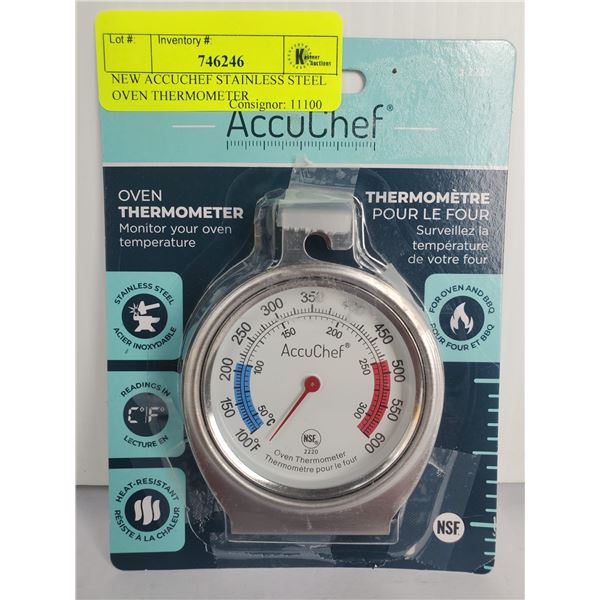 ACCUCHEF S/S FRIDGE/FREEZER THERMOMETER