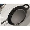 Image 2 : 10" MASTERCHEF CAST IRON PAN W/ HELPER HANDLE