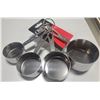Image 2 : NEW ONEIDA STAINLESS STEEL MEASURE/MEASURING CUPS