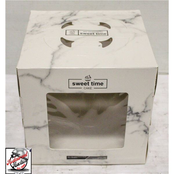 CASE OF 150 8" X 8" X 8" CAKE BOXES