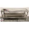 Image 3 : STAINLESS STEEL OVERSHELF W/ 2 HEAT LAMPS