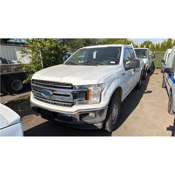 2018 FORD F150, 4DR CREW CAB PU, WHITE, VIN 1FTFX1EG6JFC17665,