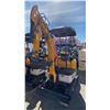 Image 2 : SDLANCH ME20 YELLOW DIESEL POWERED RUBBER TRACK MINI EXCAVATOR WITH ATTACHED DIGGING BUCKET, GRADER