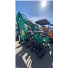 Image 2 : AGT INDUSTRIAL MH13RX TEAL GAS POWERED 13.5HP RUBBER TRACK MINI EXCAVATOR WITH ATTACHED DIGGING