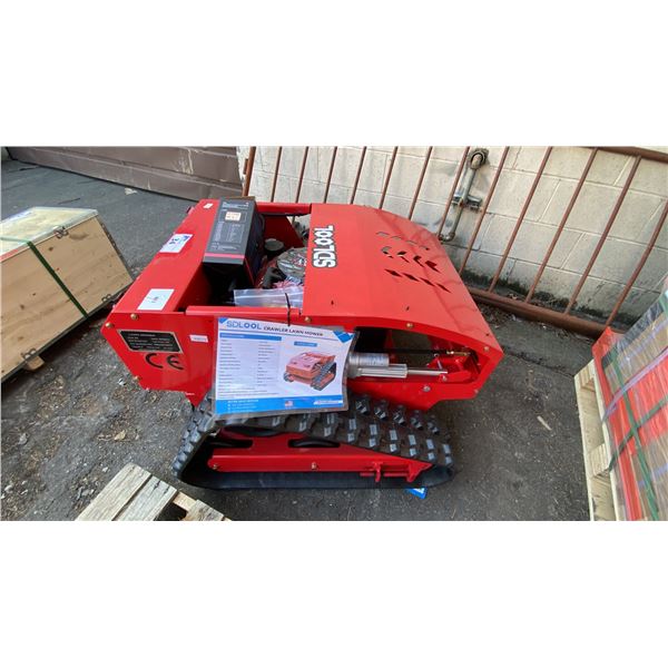 MMS MODEL 800 REMOTE CONTROLLED GAS POWERED LAWN MOWER WITH TRACKS