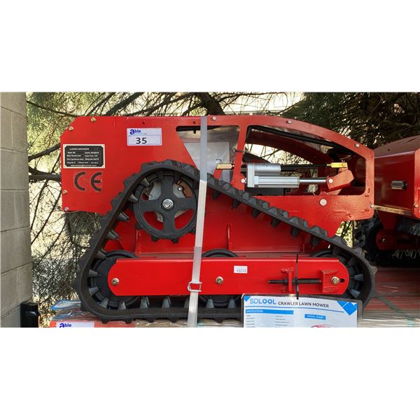 MMS MODEL 800 REMOTE CONTROLLED GAS POWERED LAWN MOWER WITH TRACKS