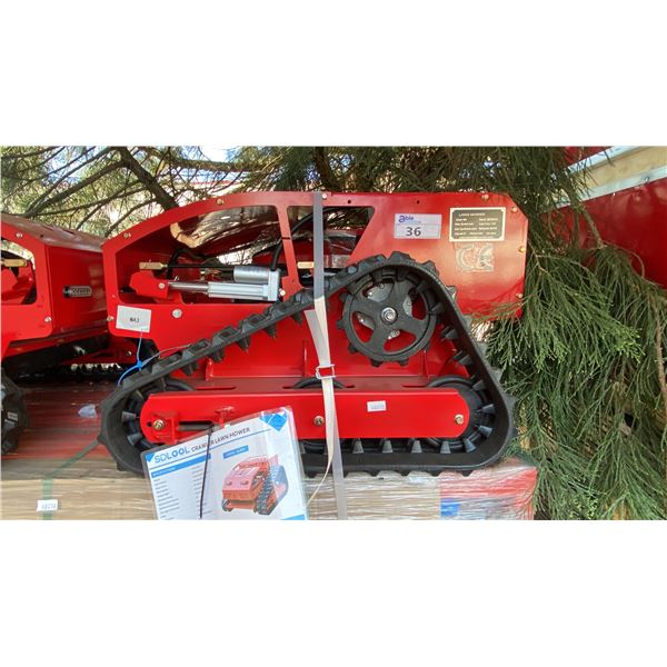 MMS MODEL 800 REMOTE CONTROLLED GAS POWERED LAWN MOWER WITH TRACKS