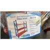 Image 3 : SKLP SK-HJ6 INDUSTRIAL BLUE / ORANGE 6 SECTION HEAVY DUTY METAL STORAGE SHELVING *INCLUDES 36
