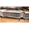Image 2 : STACK OF 100 SKLP WHITE 10'L X 3' 2"W INDUSTRIAL CORRUGATED METAL ROOF / WALL SHEETING