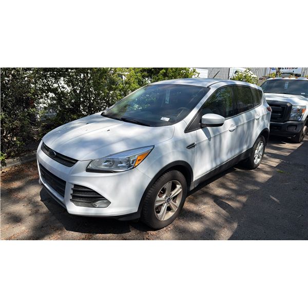 2014 FORD ESCAPE, 4DR SUV, WHITE, VIN 1FMCU9GXXEUA95610,