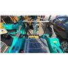Image 4 : AGT INDUSTRIAL H16R TEAL GAS POWERED 13.5HP RUBBER TRACK MINI EXCAVATOR WITH ATTACHED DIGGING