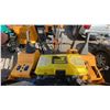 Image 4 : MIVA VA15 YELLOW 13.5 HP GAS POWERED RUBBER TRACK MINI EXCAVATOR WITH ATTACHED DIGGING BUCKET,